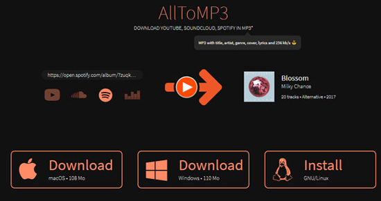 alltomp3 spotify podcast a mp3 convertidor gratis