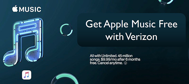 consigue apple music gratis con verizon